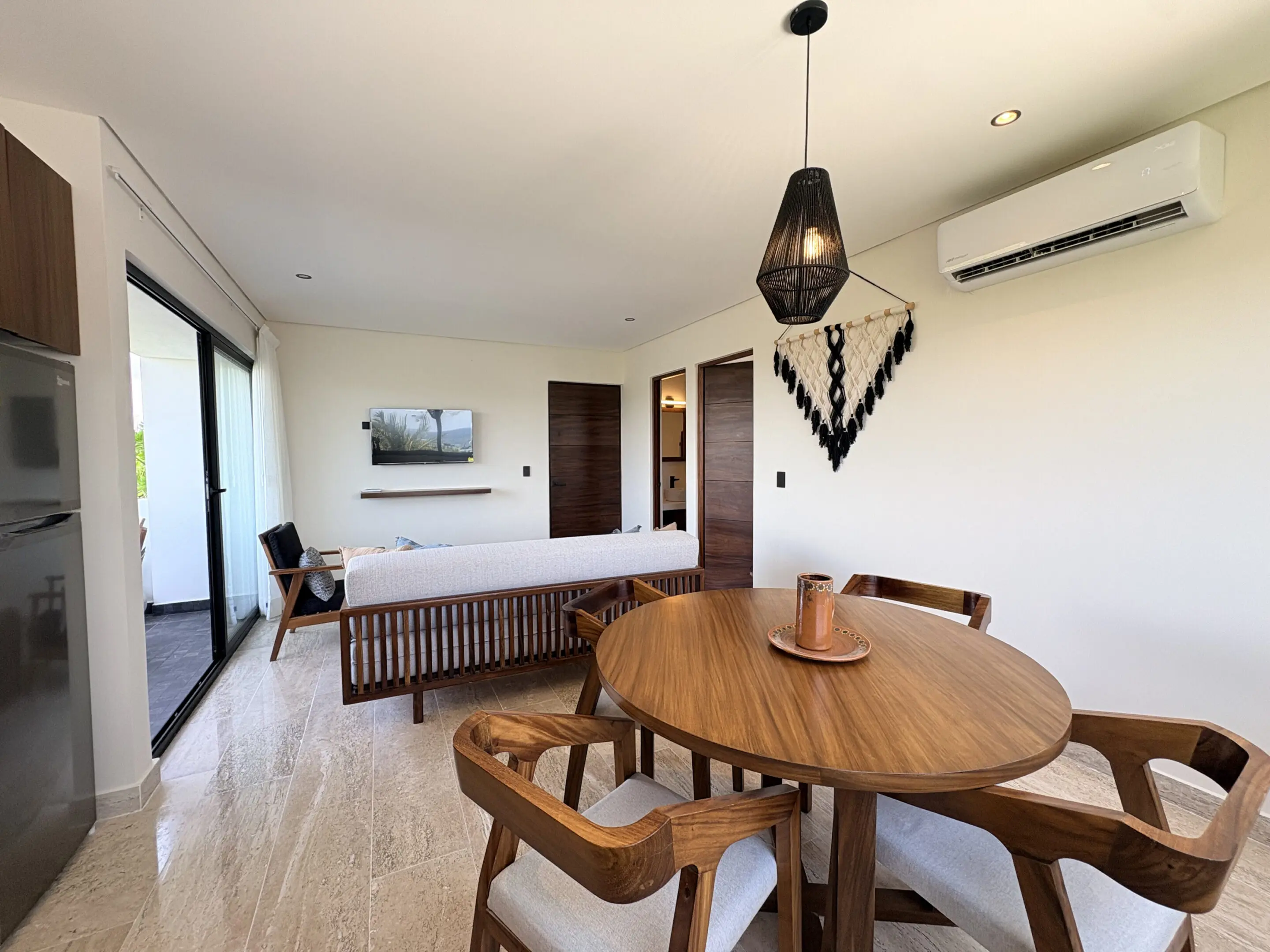 Modern open-plan living and dining area